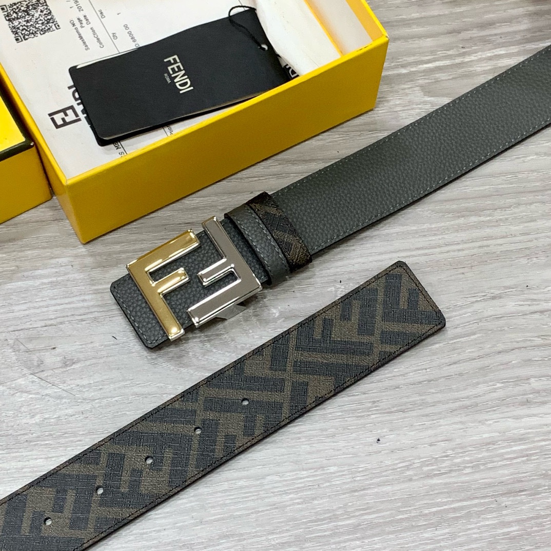 Fendi Leather Belts 1:1 Mirror Version