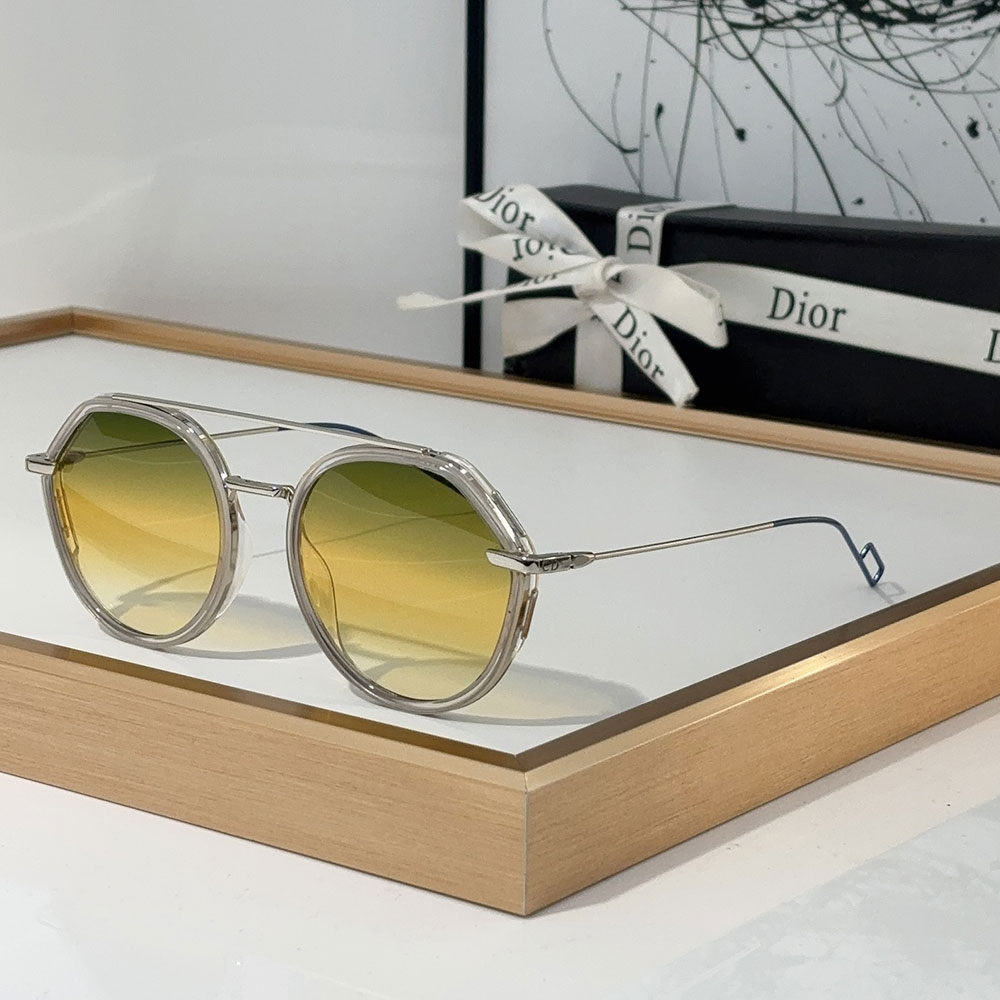 Dior Alloy Sunglasses With Reflective Frames Top quality (Replica）
