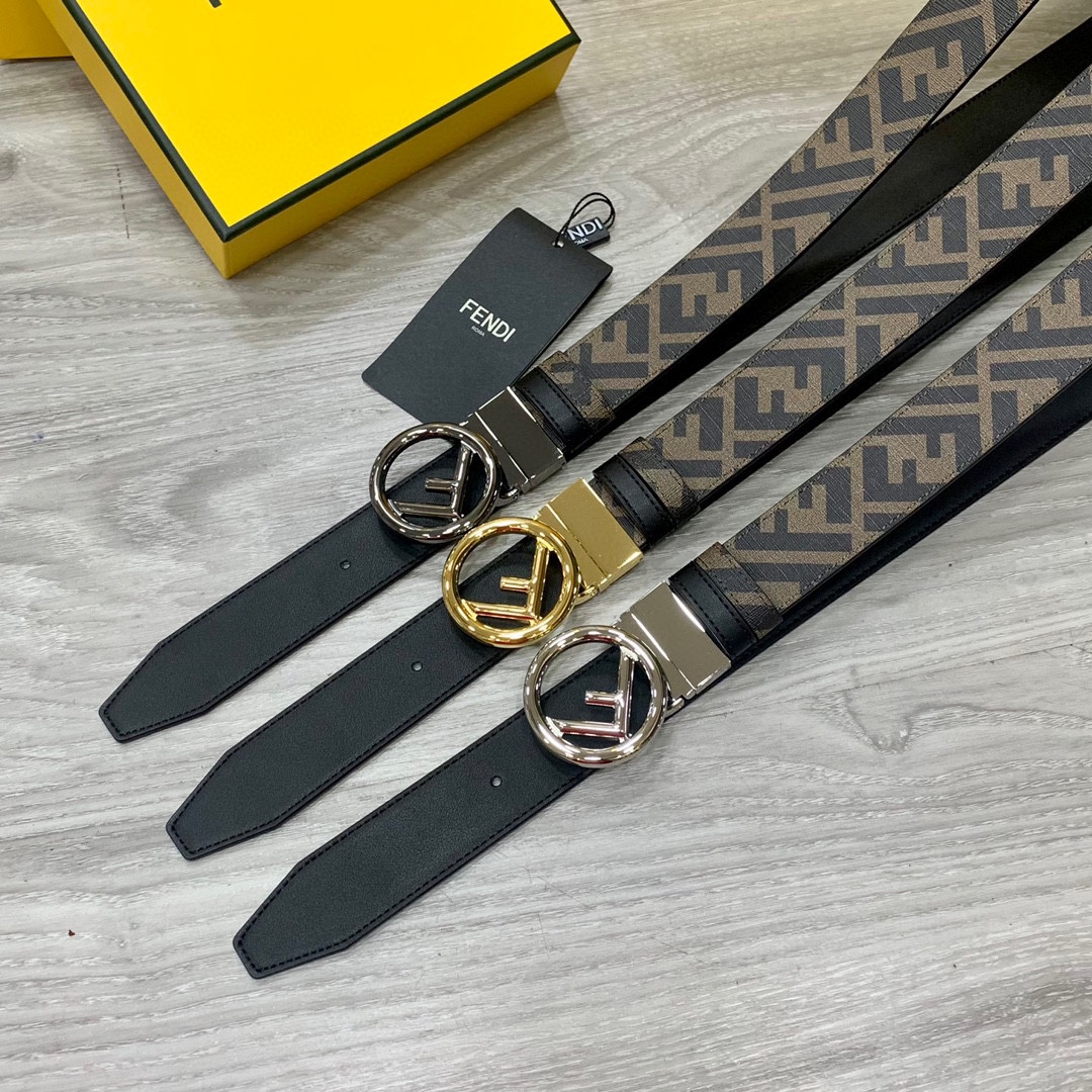 Fendi Leather Belts 1:1 Mirror Version