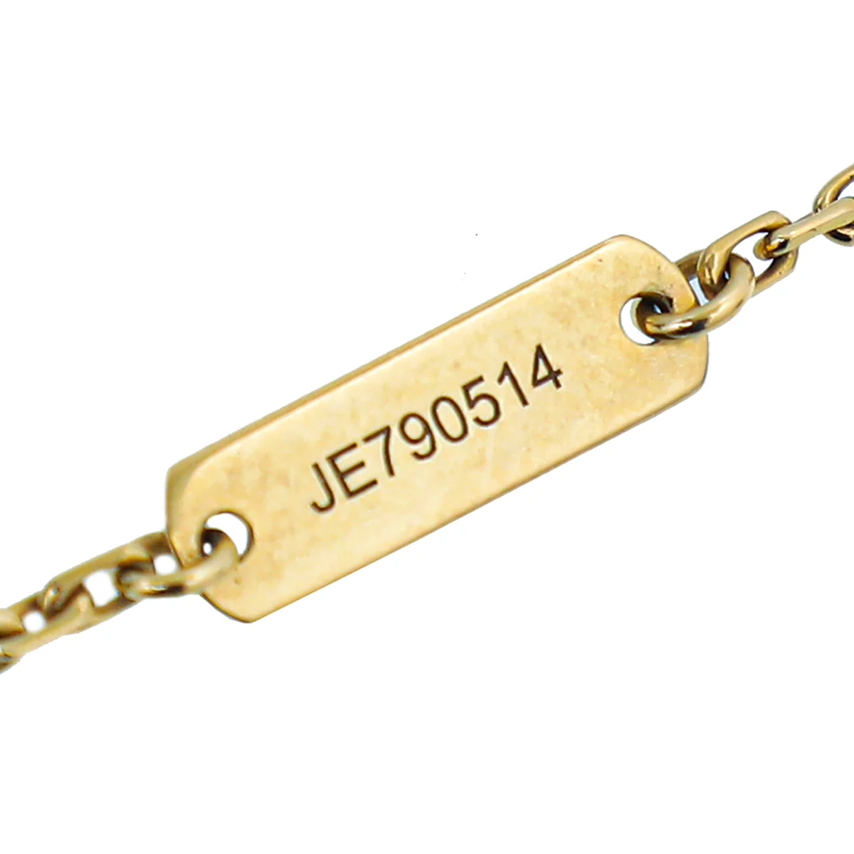 Van Cleef & Arpels 18K Yellow Gold MOP Lucky Alhambra Butterfly Pendant Necklace