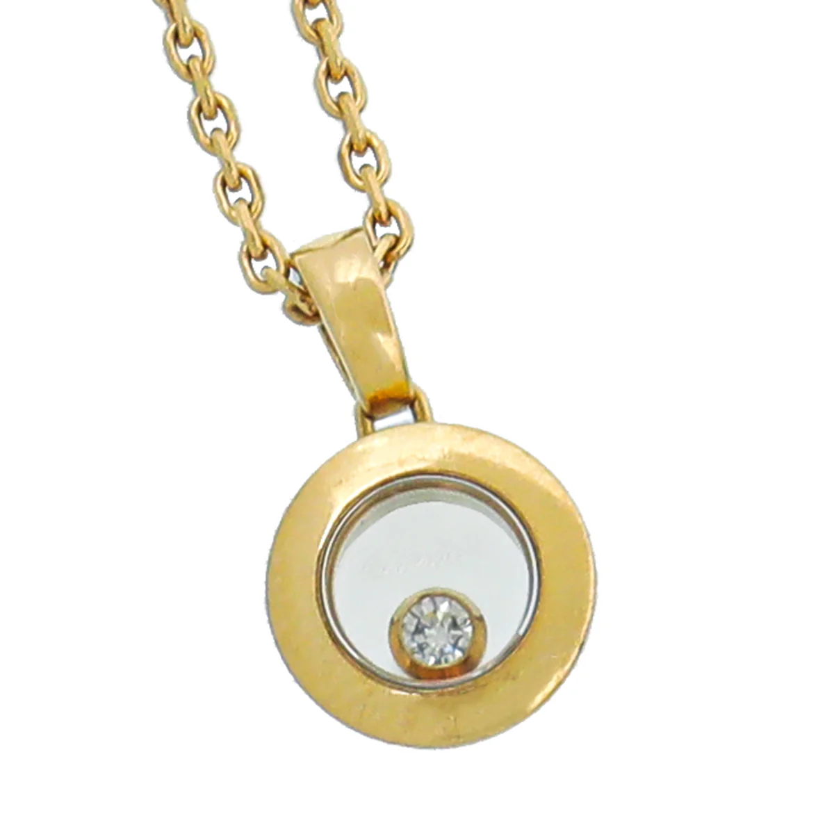 Chopard 18K Yellow Gold Diamonds Happy Icons Necklace