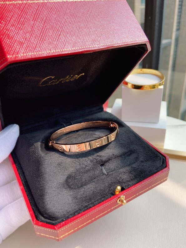 Cartier Love Bracelet Dupe, Gold & White Gold & Rose Gold, No Diamonds