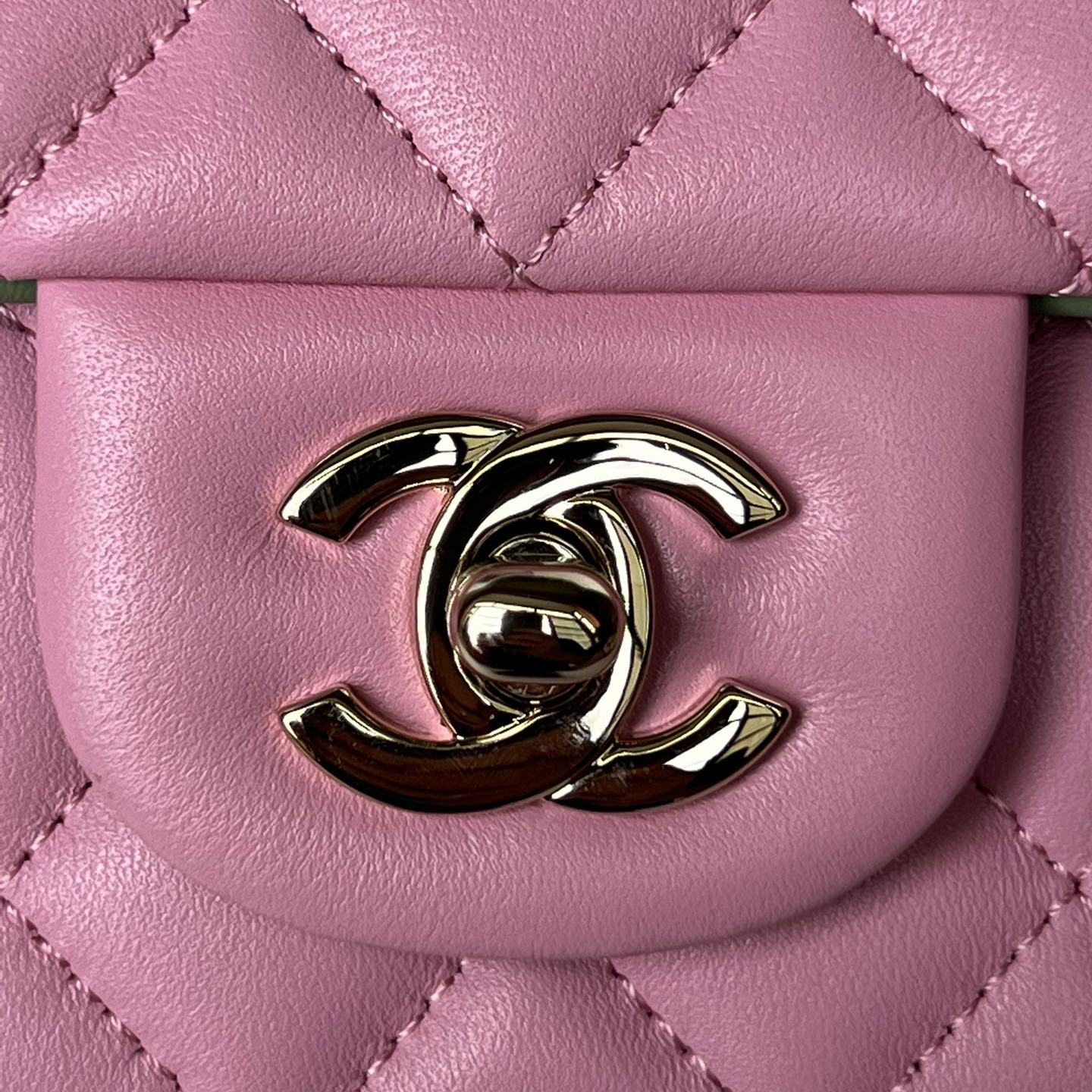 Chanel Classic Mini CF Mirror Version Flap Bag Top Handle Shoulder Bag Handbag 10A