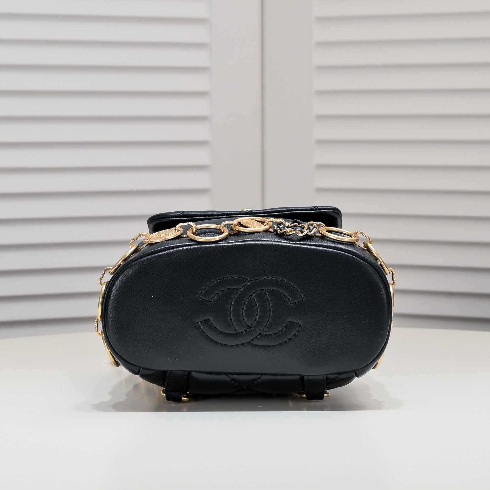 Chanel 23b Gold Coin Black Shoulder Bag  Shoulder Bag Handbag