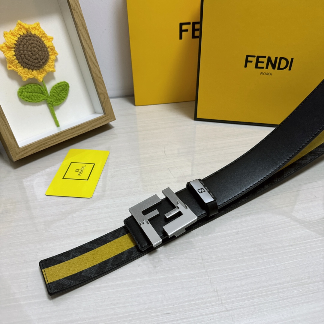 Fendi Leather Belts 1:1 Mirror Version