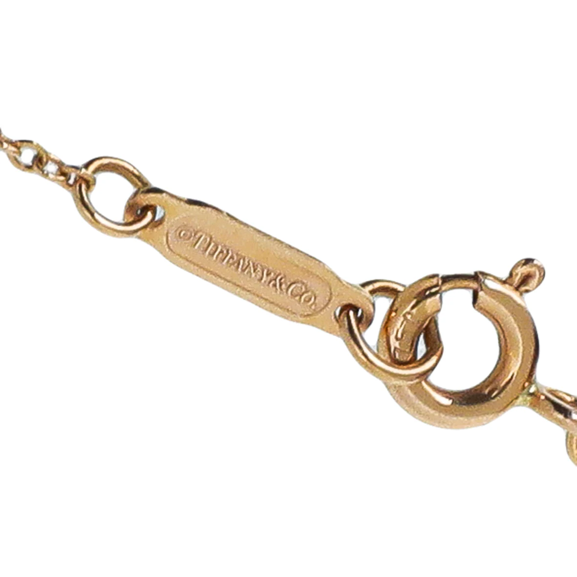 Tiffany & Co 18K Yellow Gold Bow Pendant Necklace