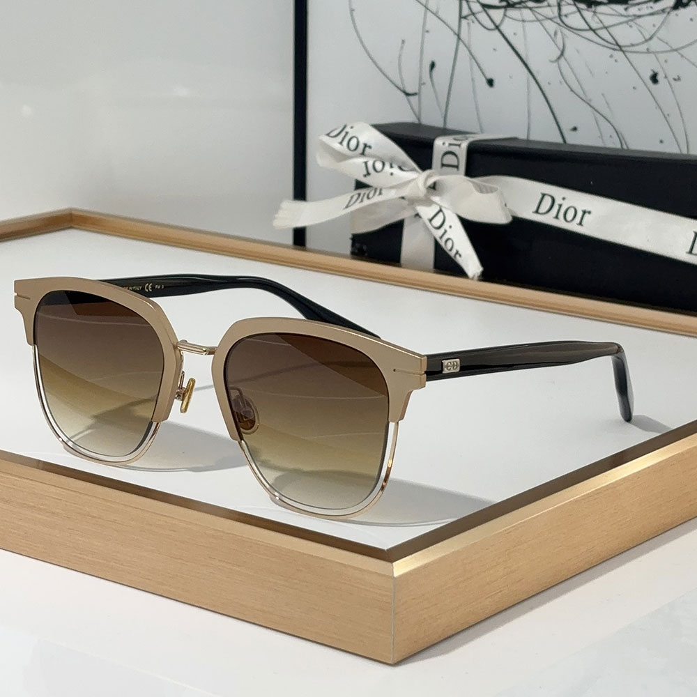 Dior  Plate Frame Elegant And Beautiful  sunglasses Top quality (Replica）