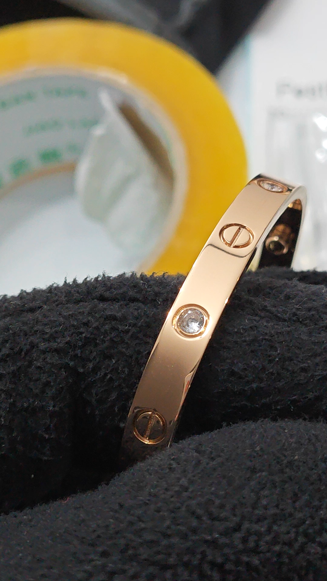 Cartier Four Diamonds Love Bracelet & Narrow Full Diamond Bracelet