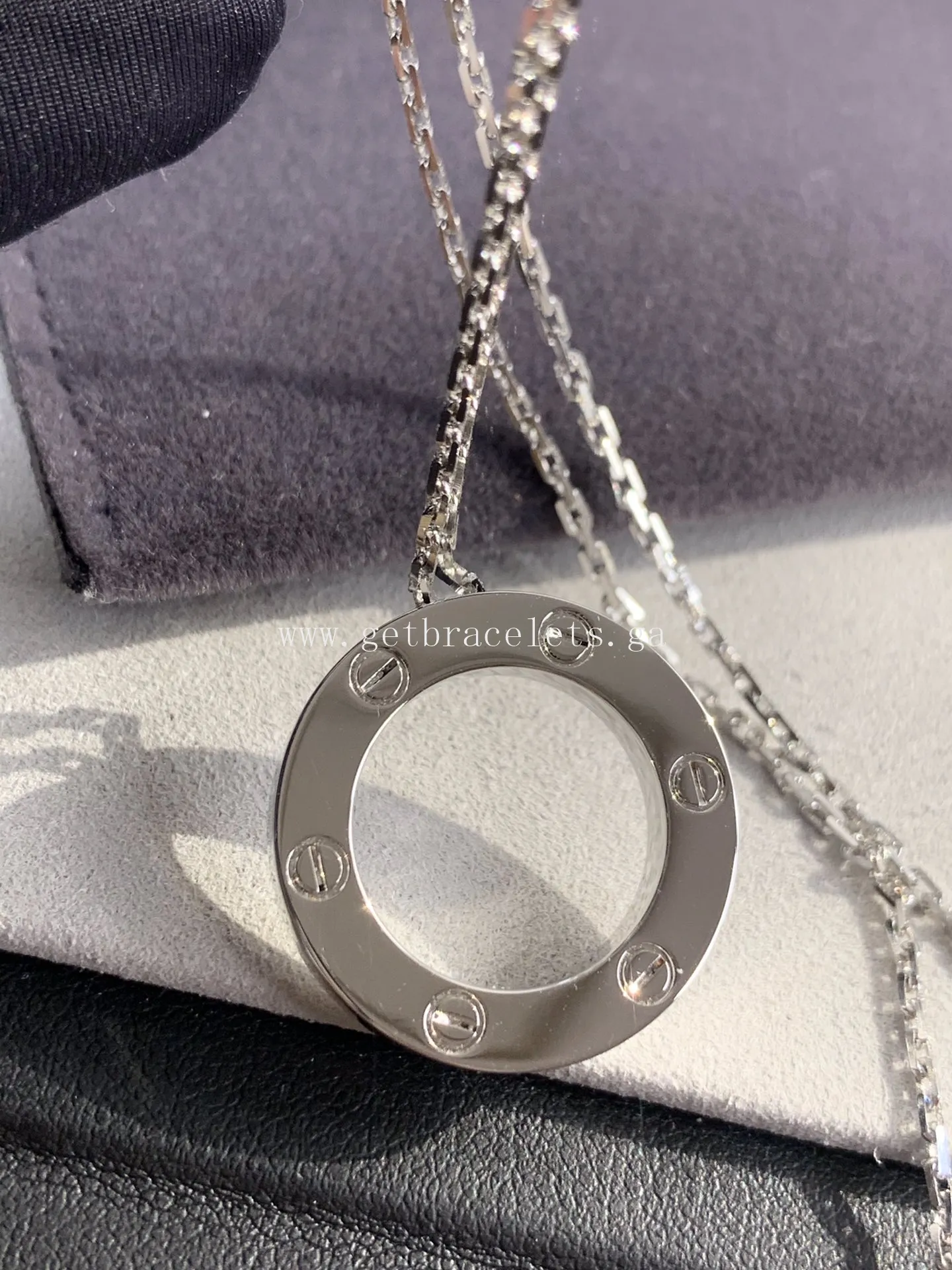 Cartier Love Necklace White Gold