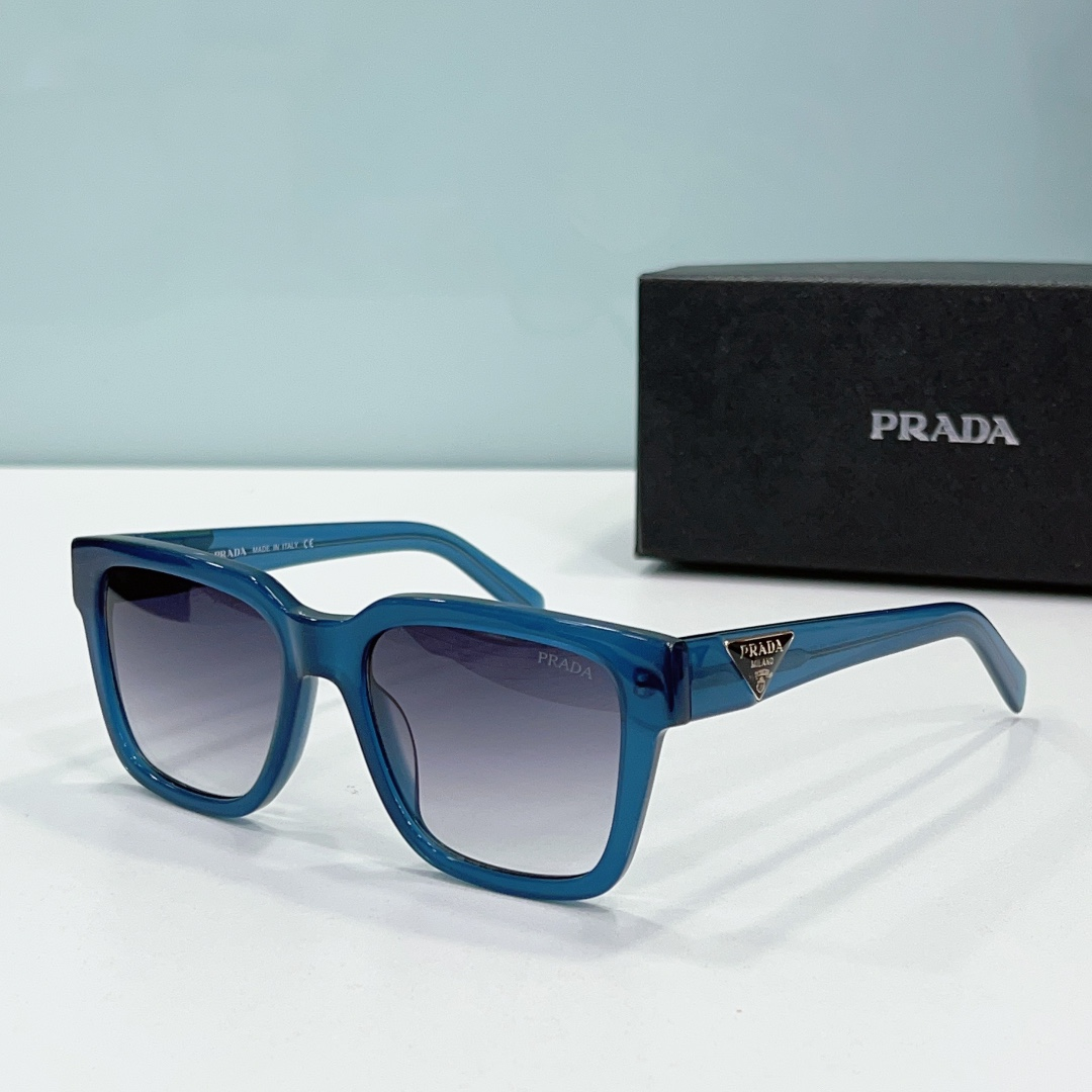 Prada  Mirror leg Stereoscopic Sign  sunglasses Top quality （Replica）