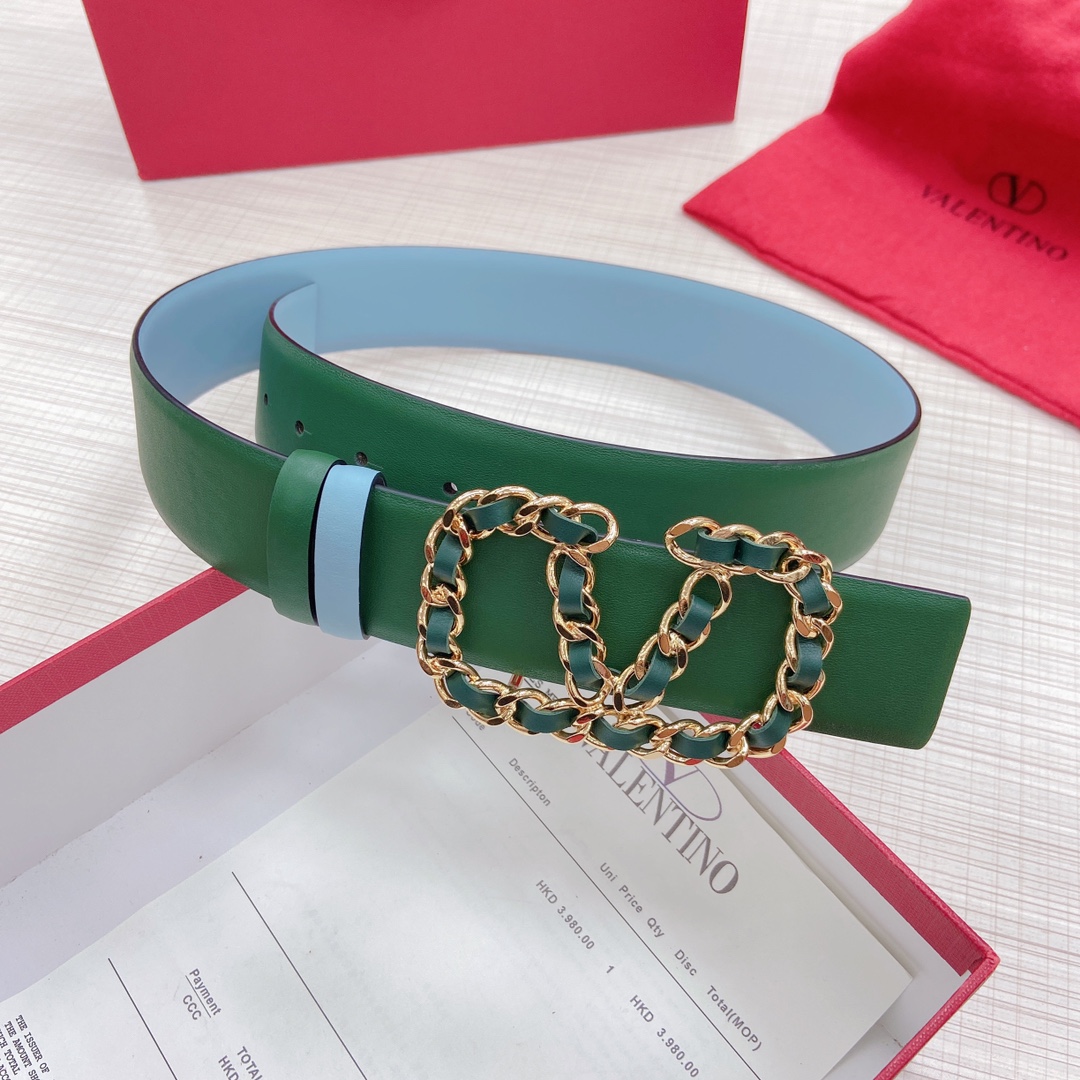 Valentino Leather Belts 1:1 Mirror Version