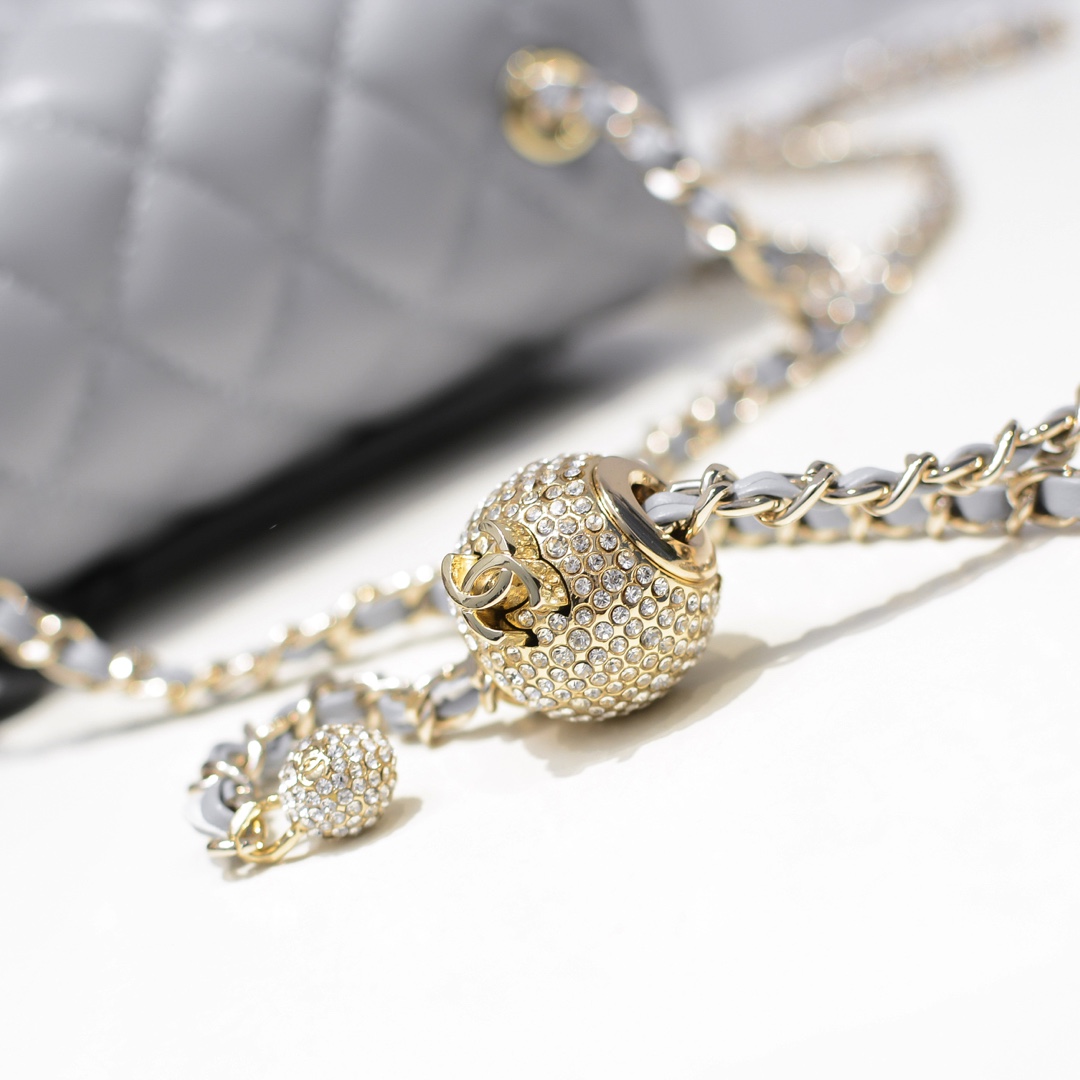 Chanel Classic Bag CF Drill Beads Shoulder Bag Handbag