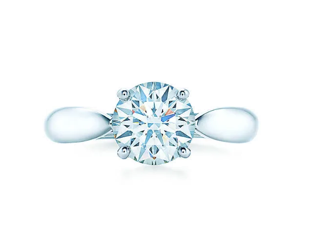 Best Selling Tiffany Harmony Ring Round Crystal Engagement Women Meet Fashion GRP06731