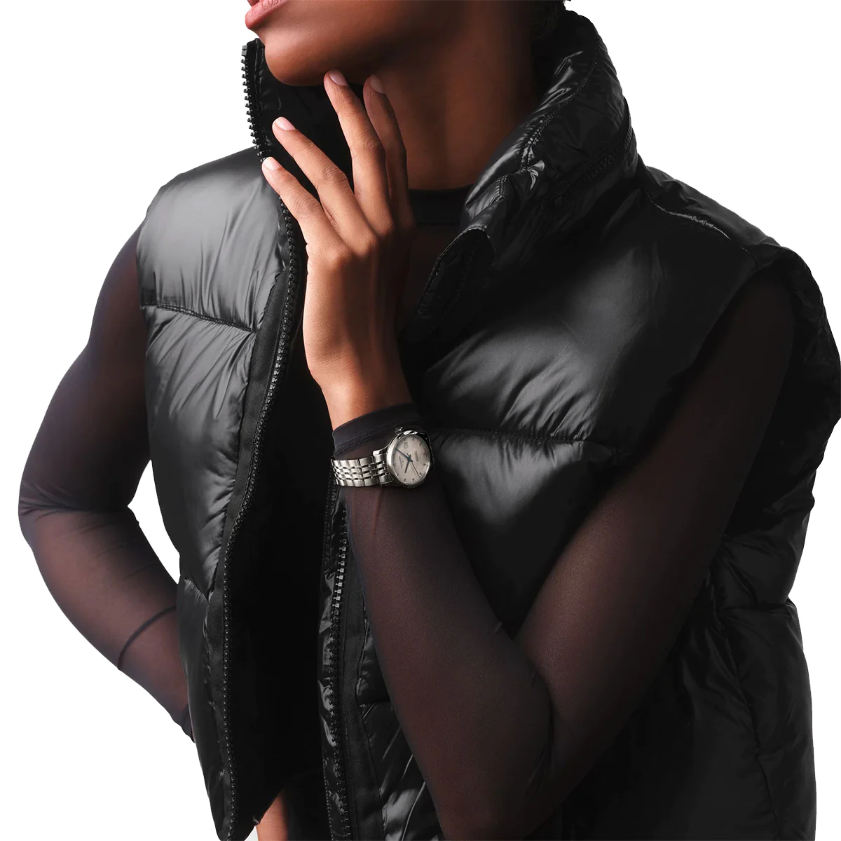 Record 30MM Automatic Mother of Pearl Dial Diamond Watch L23214876