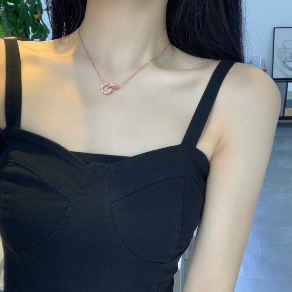 Cartier Love Necklace Dupe, Two Ring