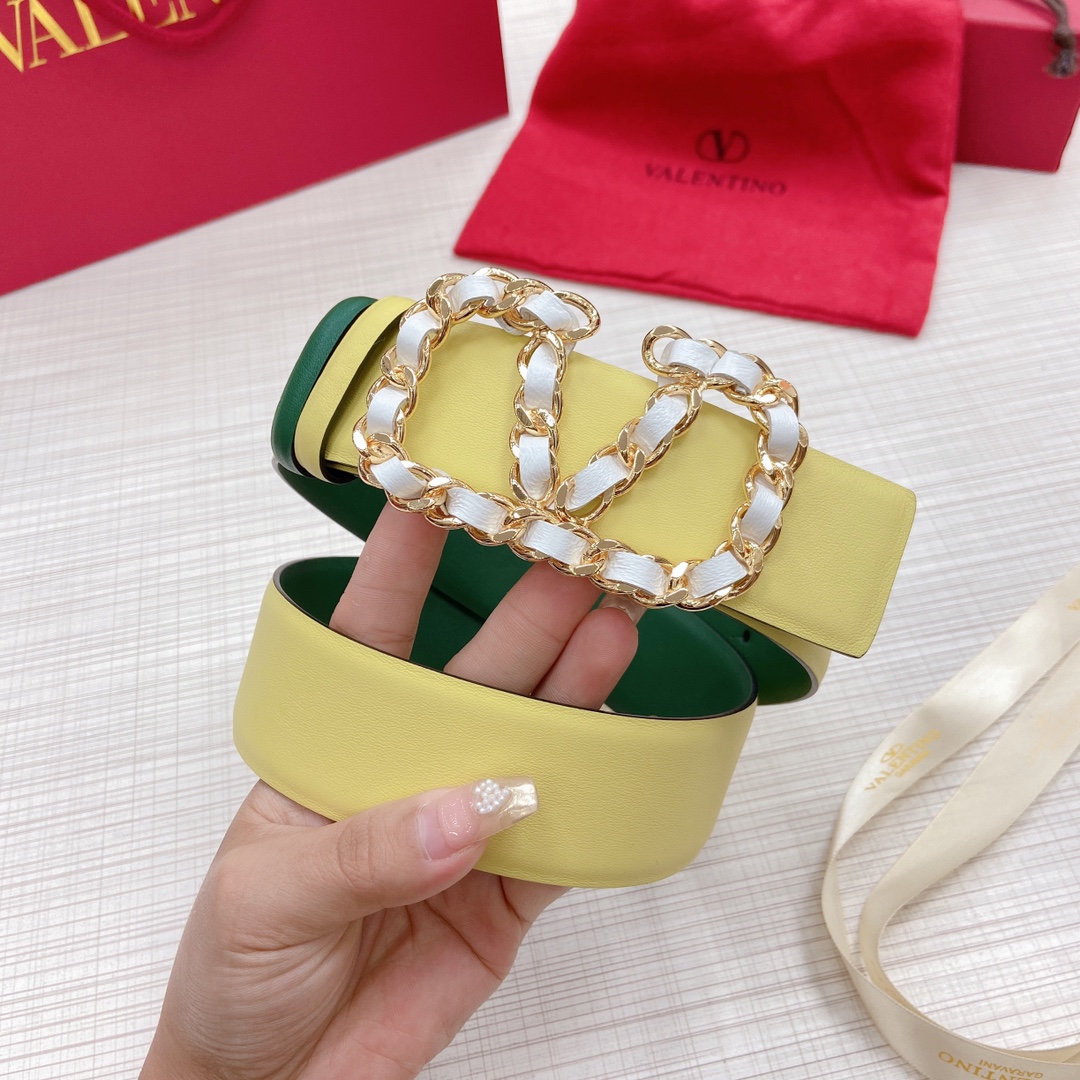 Valentino Leather Belts 1:1 Mirror Version