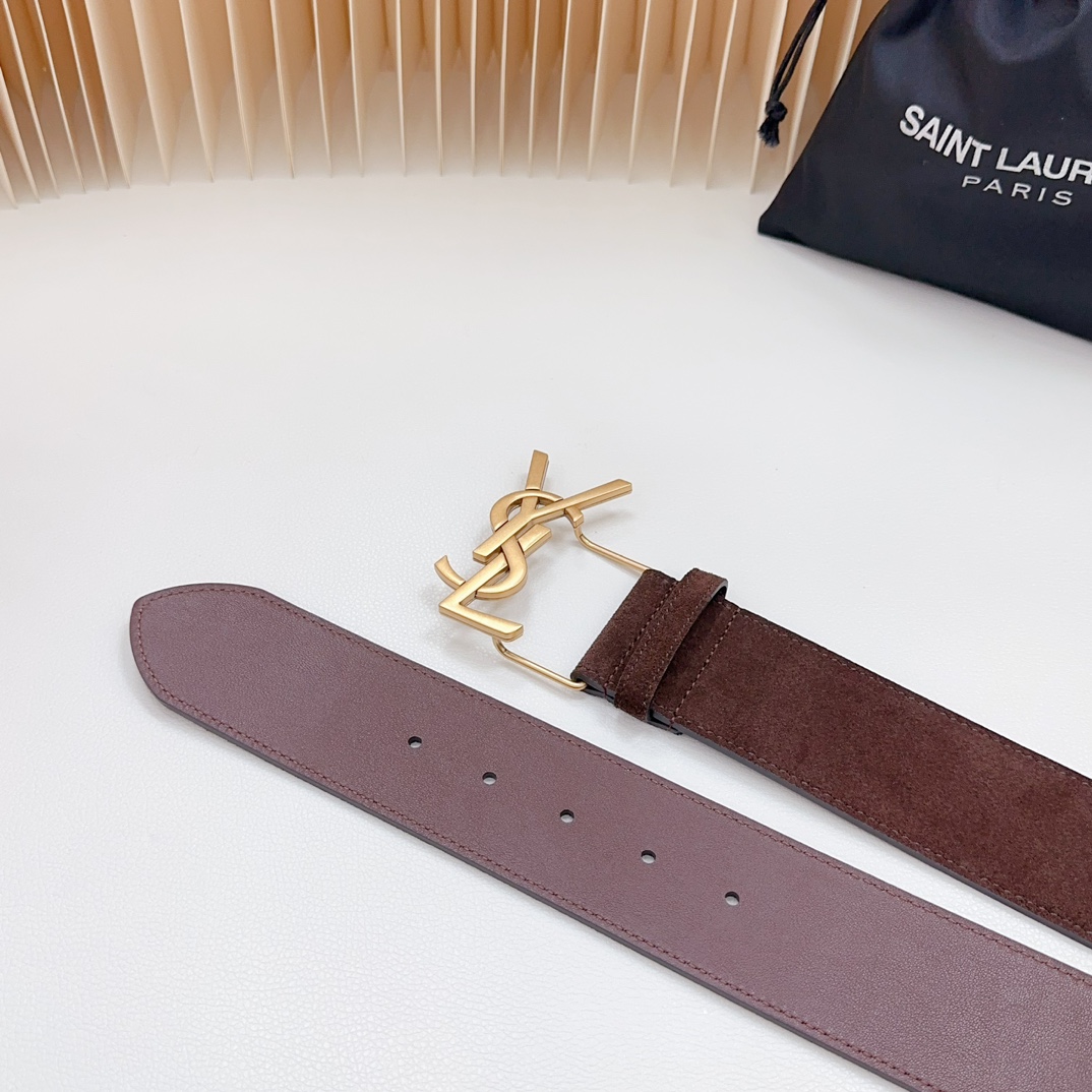 YSL Saint Laurent Leather Belts 1:1 Mirror Version