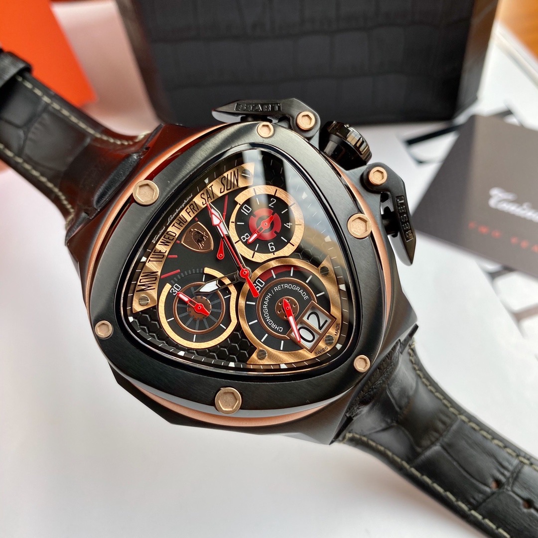 Tonino Lamborghini New Spyder Chronograph Black / Gold