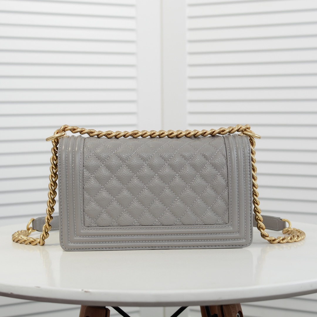 Chanel Leboy litchi or lychee pattern Shoulder Bag Handbag