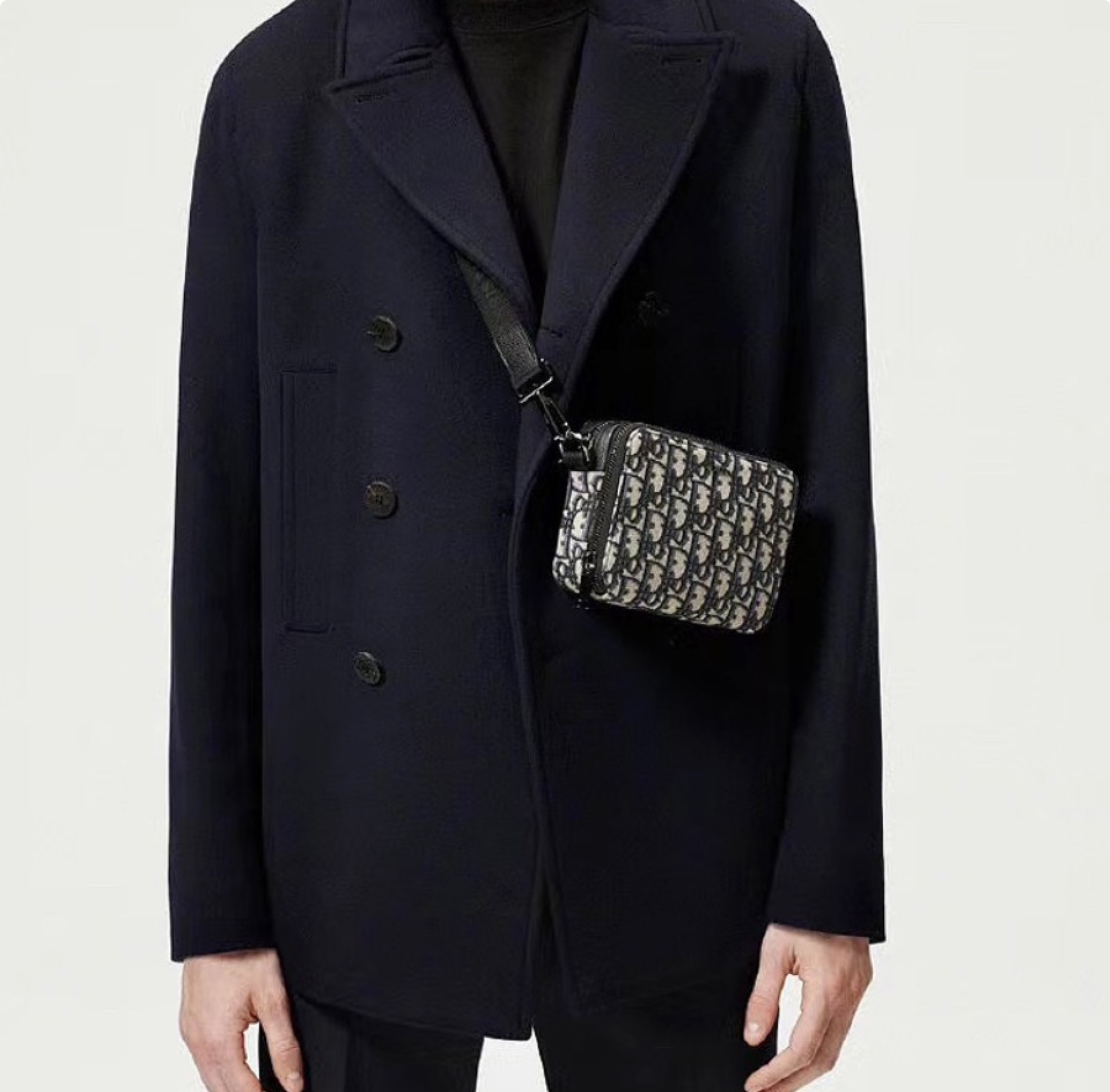 DIOR Oblique Classic Embroidery Crossbody Bag(Replica)