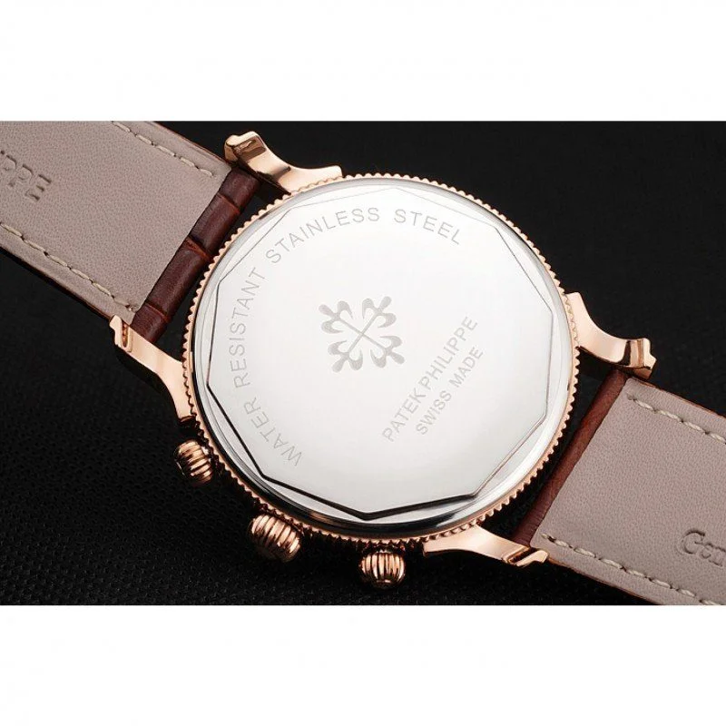 Chronograph White Dial With Diamonds 40 mm, Rose Gold Plated