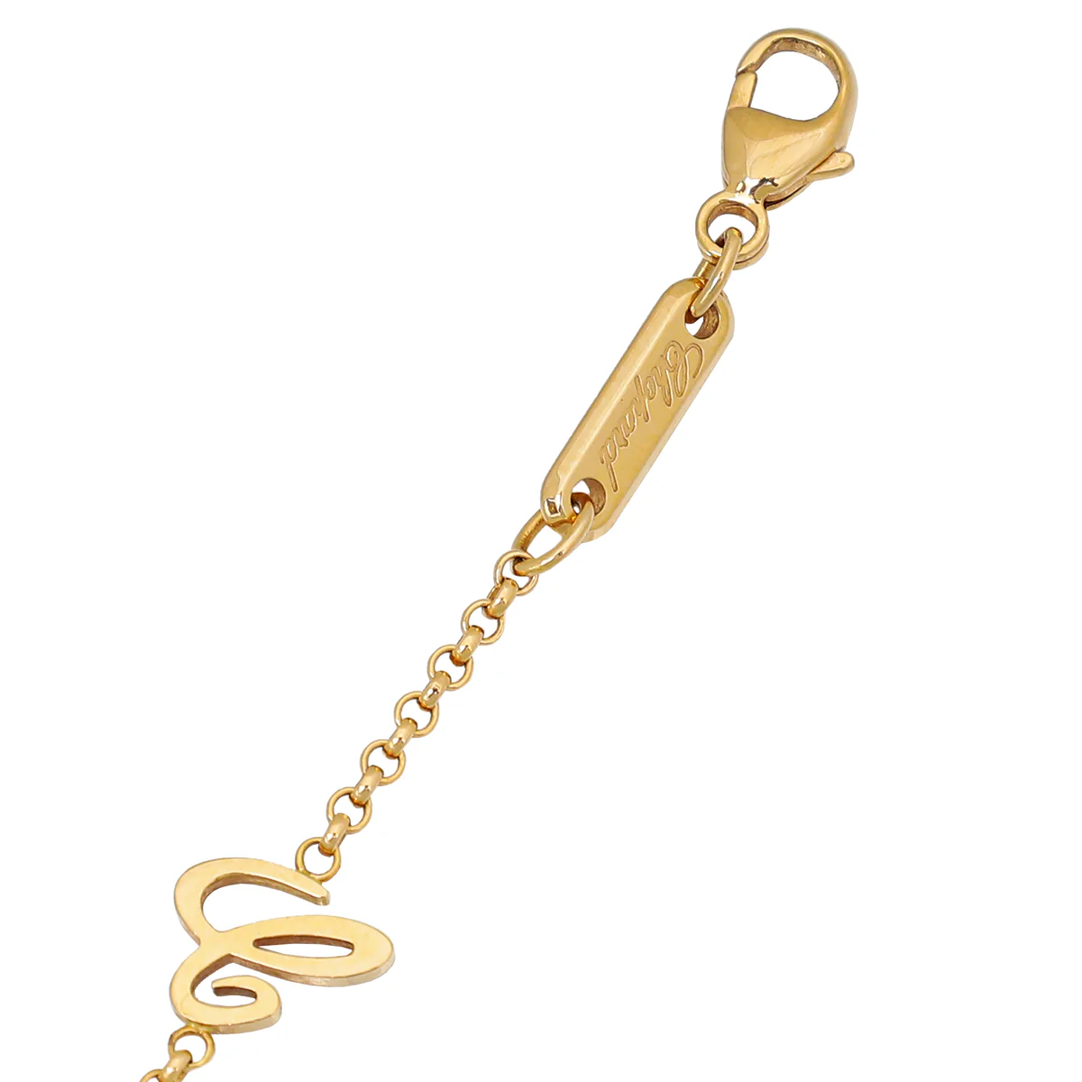 Chopard 18K Rose Gold Diamond Happy Hearts Necklace