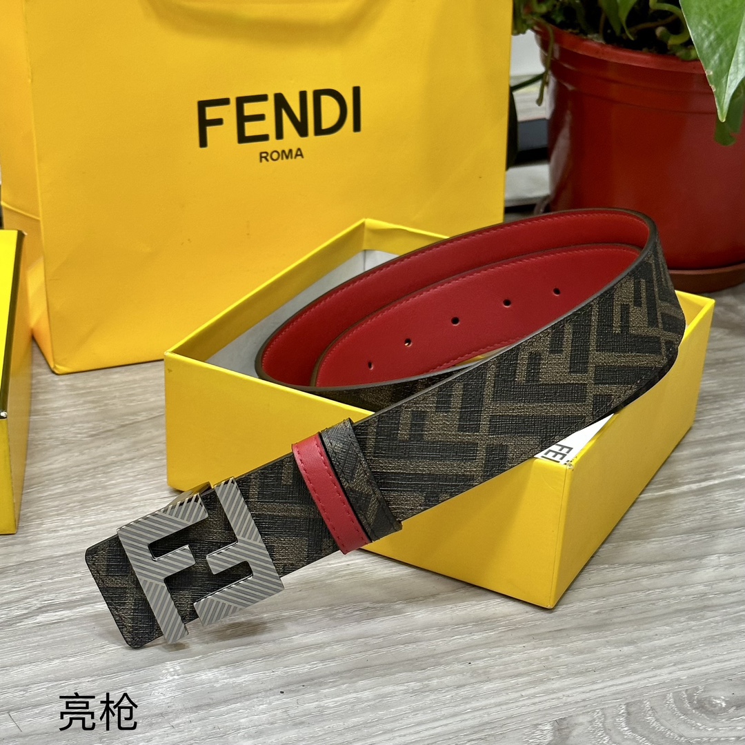 Fendi Leather Belts 1:1 Mirror Version