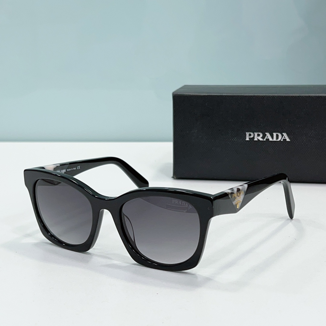 Prada Mirror leg print Logo  sunglasses Top quality （Replica）