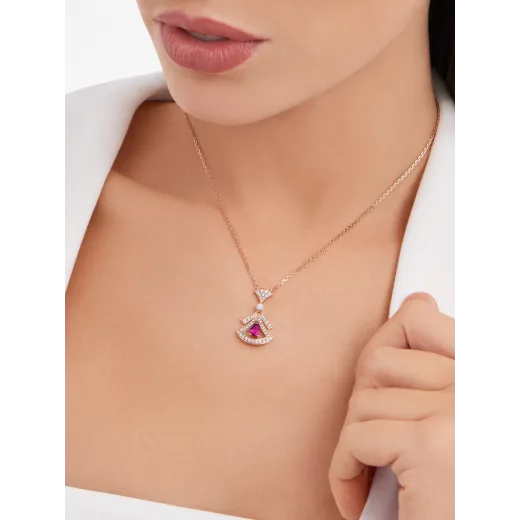 BVLGARI DIVAS' DREAM NECKLACE, green tourmaline & rubellite