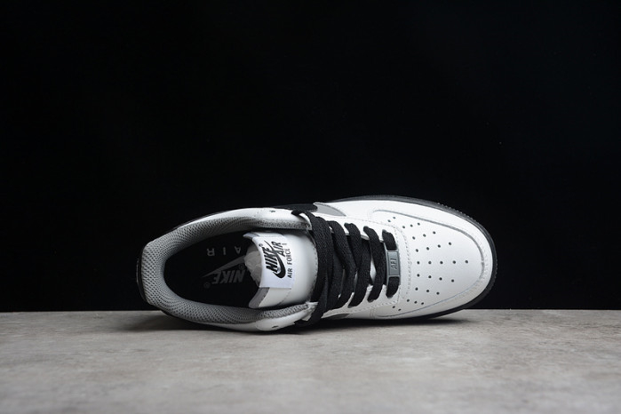 Nike Air Force 1 Low White Dark Grey Black Shoes 553689-609