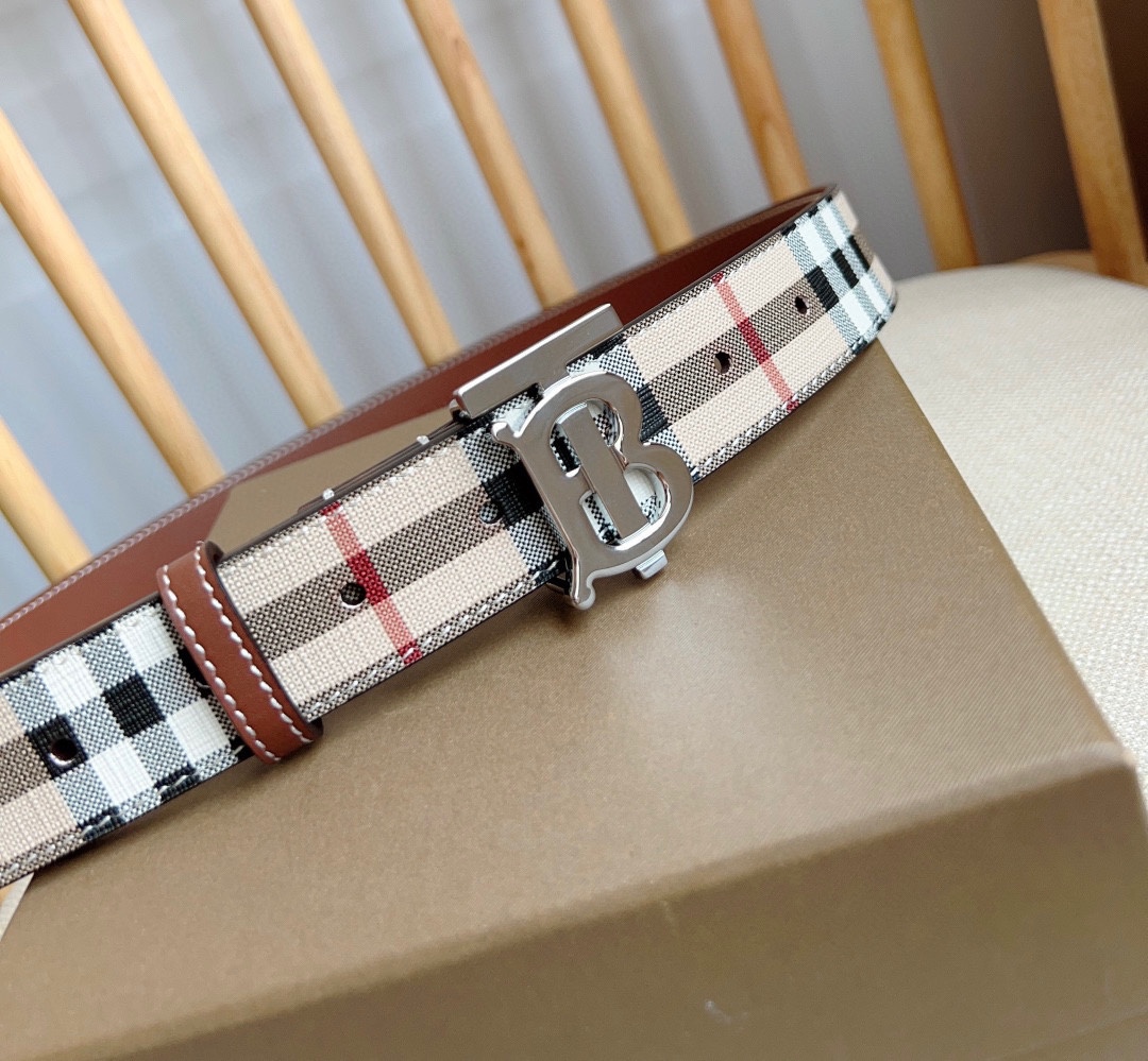 Burberry Leather Belts 1:1 Mirror Version
