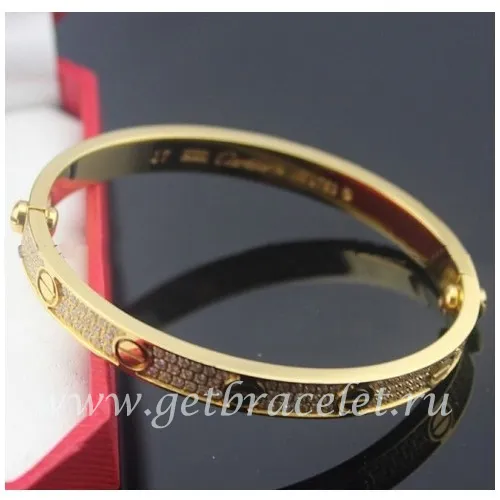 Cheap Cartier Love Bracelet Yellow Gold Diamonds N6035016