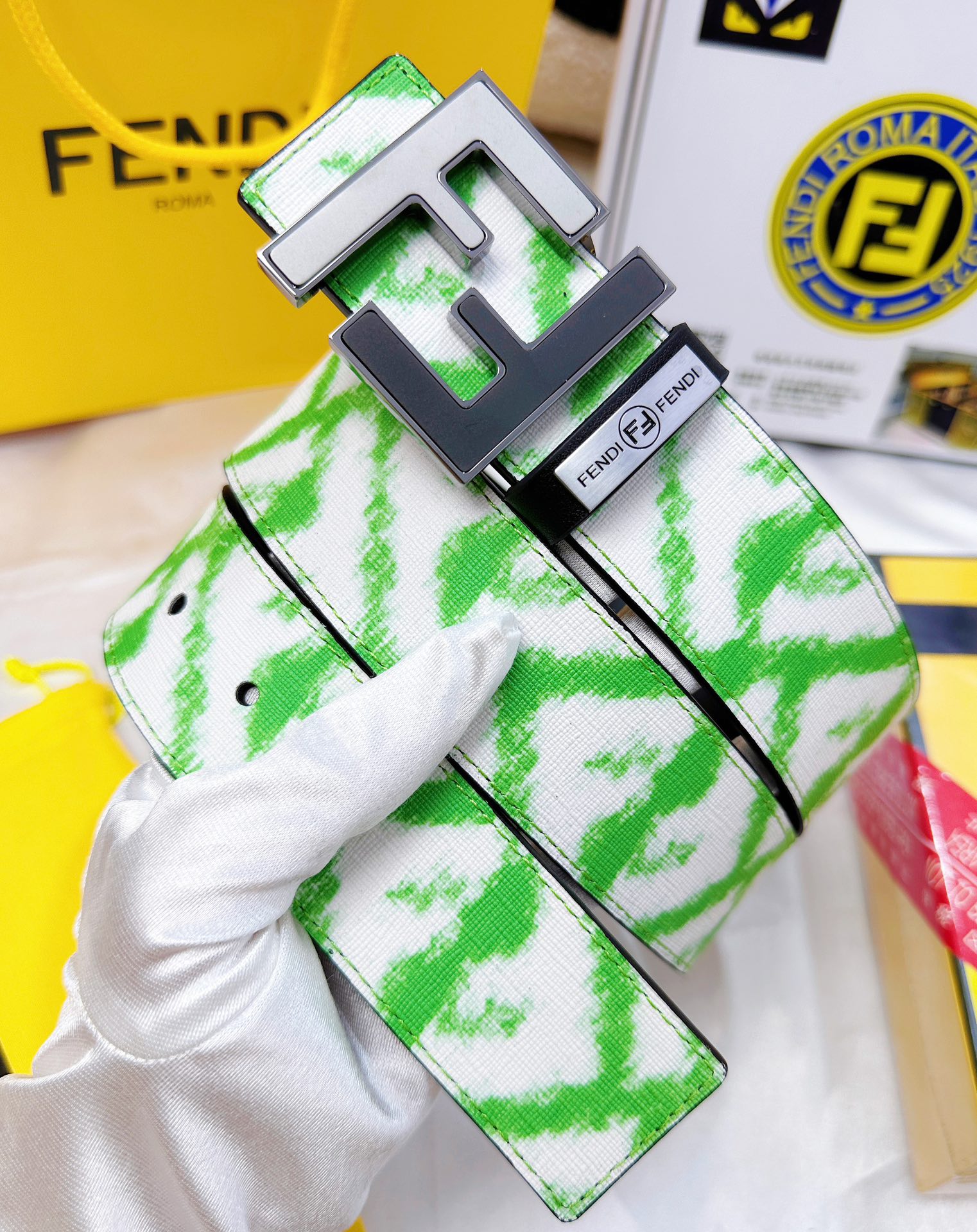 Fendi Leather Belts 1:1 Mirror Version