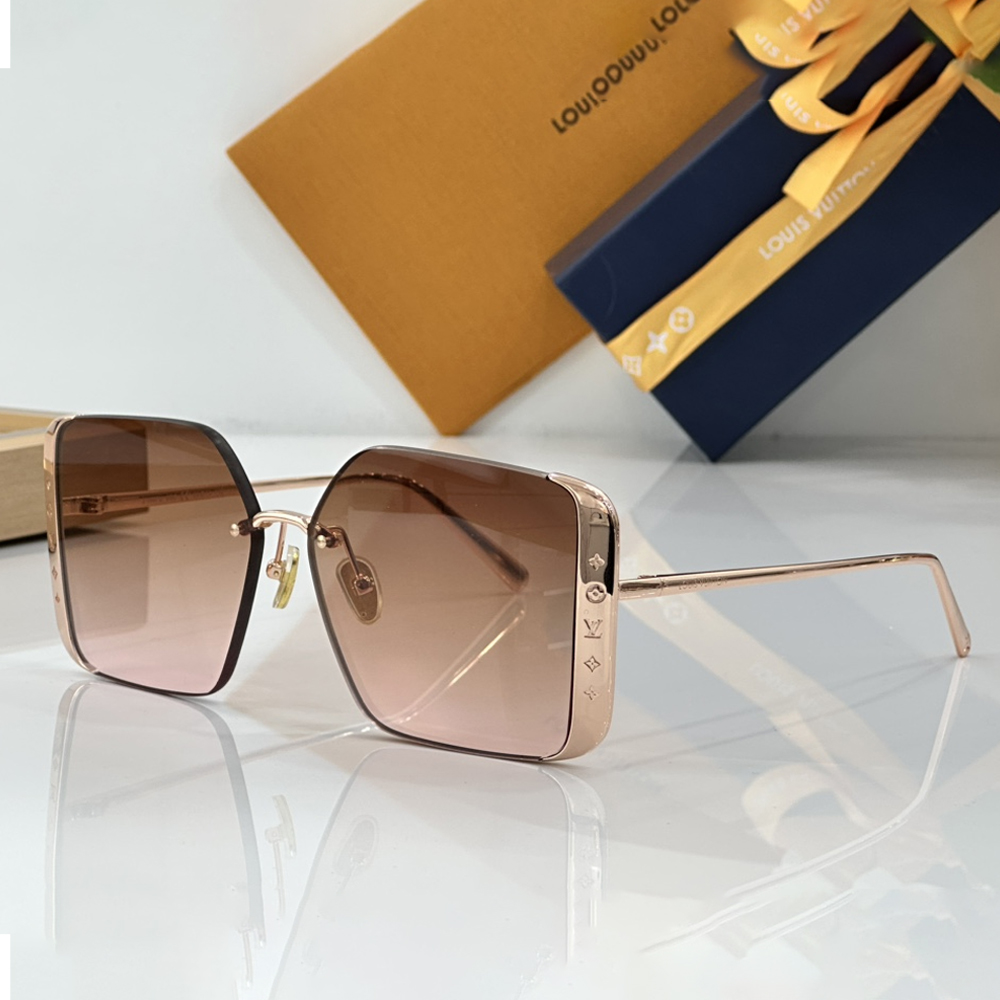 Louis Vuitton LV Lrregular Metal Frame Sunglasses Top Quality （Replica）