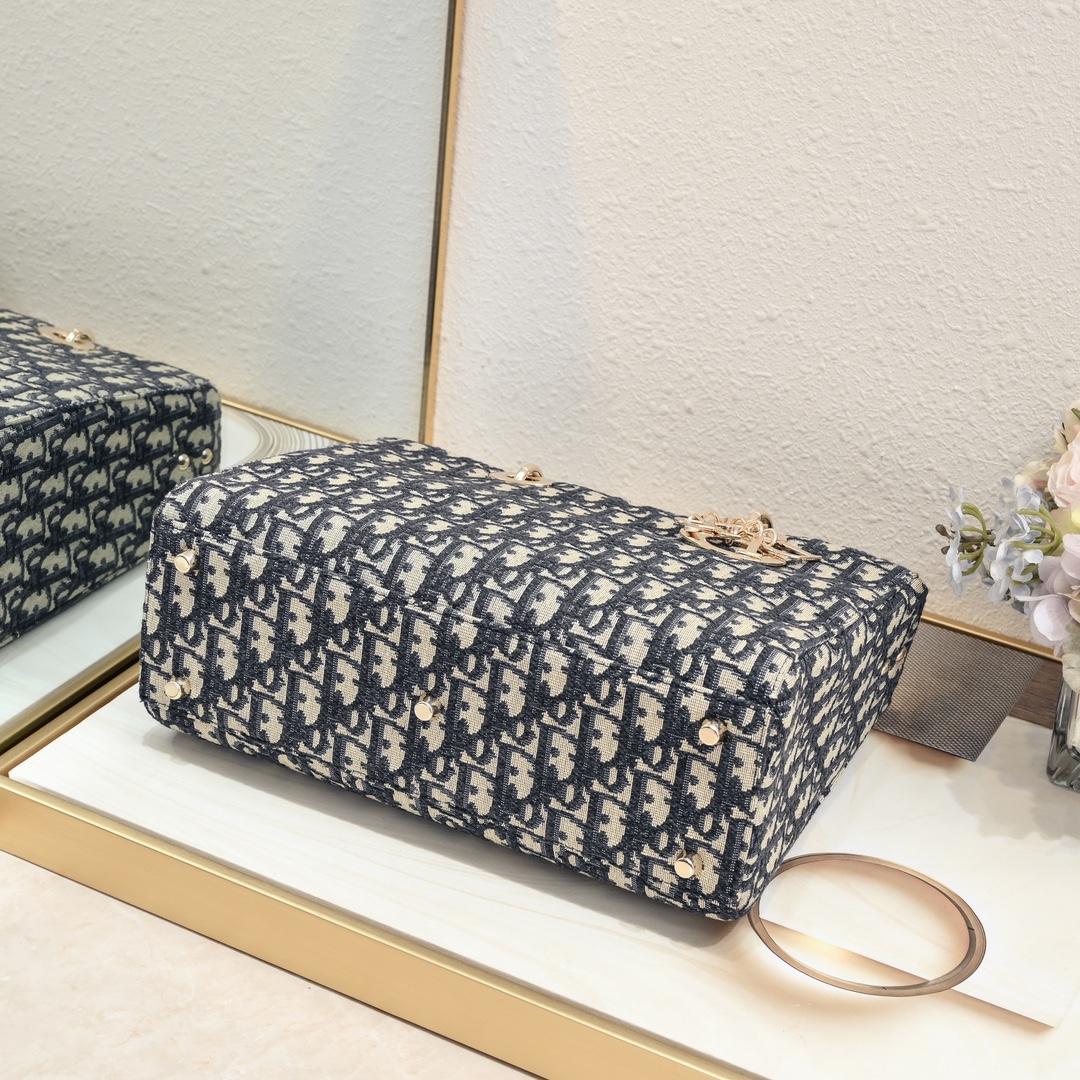 Dior Lady D-sire My Abcdior Horizontal Tote Bag Middle Shoulder Bag Handbag