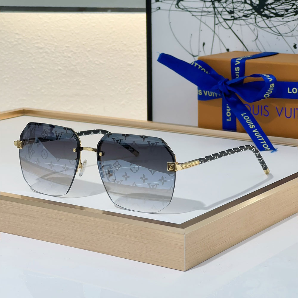 Louis Vuitton LV Clockwise Canvas sunglasses Top quality （Replica）