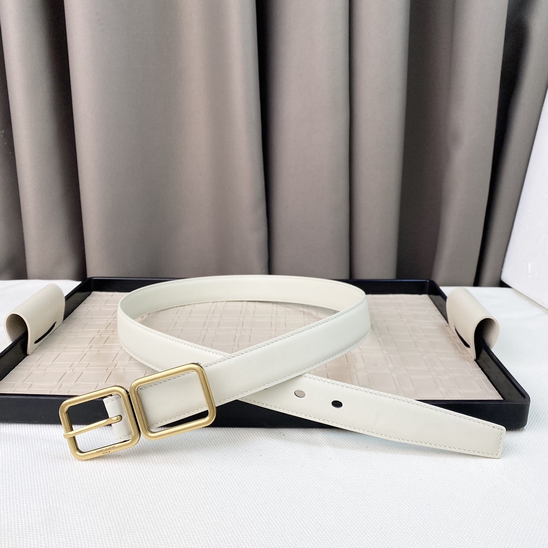 YSL Saint Laurent Leather Belts 1:1 Mirror Version