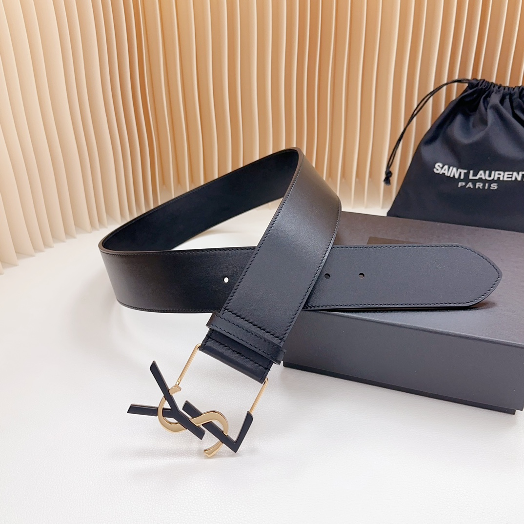 YSL Saint Laurent Leather Belts 1:1 Mirror Version