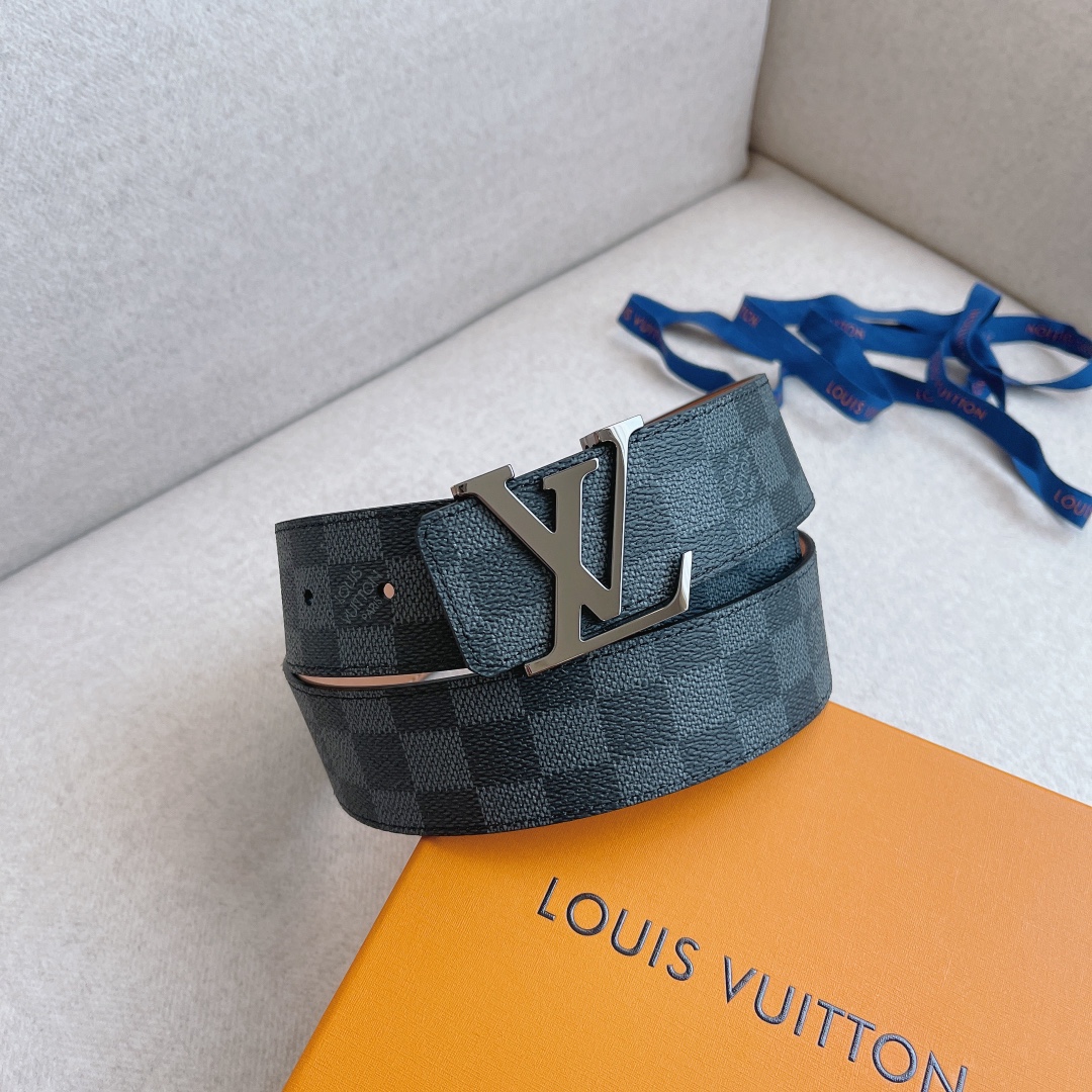 Louis Vuitton LV Leather Belts 1:1 Mirror Version