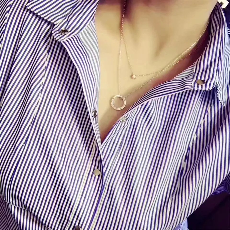 Fake Tiffany 1837 Circle Pendant Necklace Jewelry High Quality America GRP03140