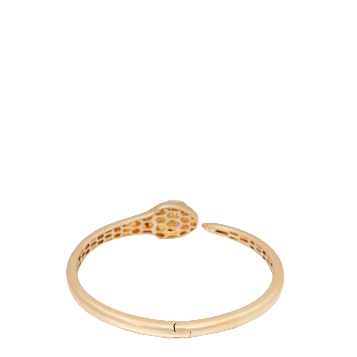 Bvlgari 18K Rose Gold Diamond Serpenti Medium Bracelet