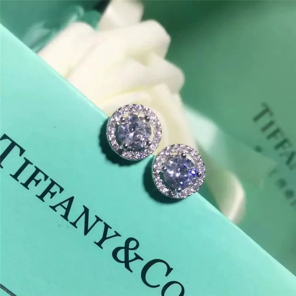Tiffany Soleste Earrings Dupe Aquamarines Diamonds Fake Necklace For Ladies GRP09515