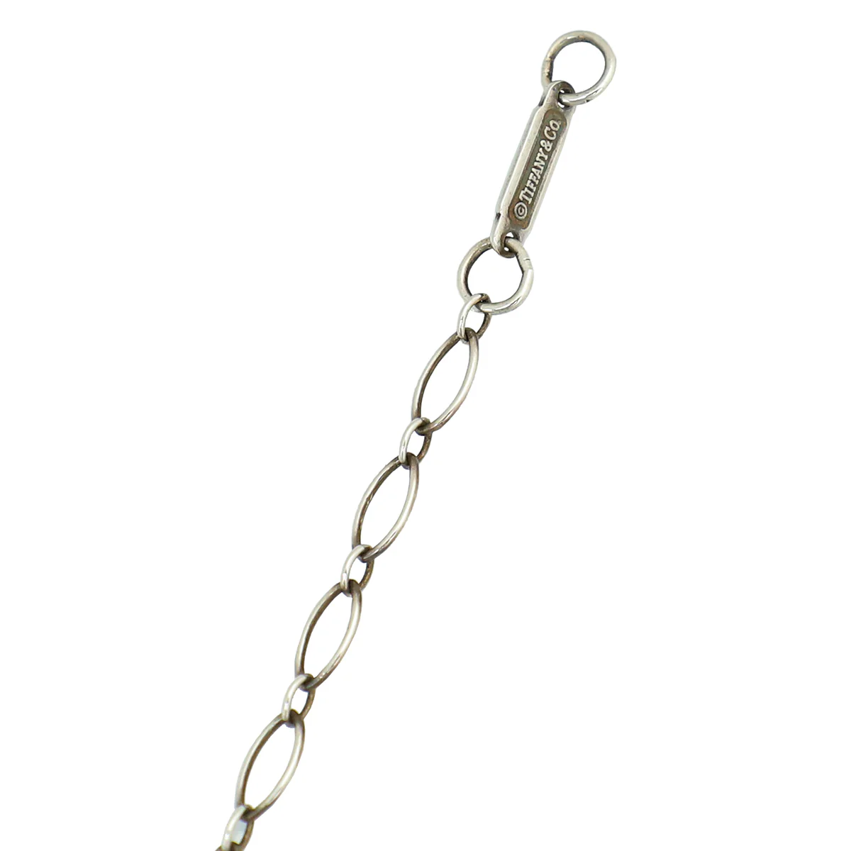 Tiffany & Co Sterling Silver Knot Key Pendant Necklace