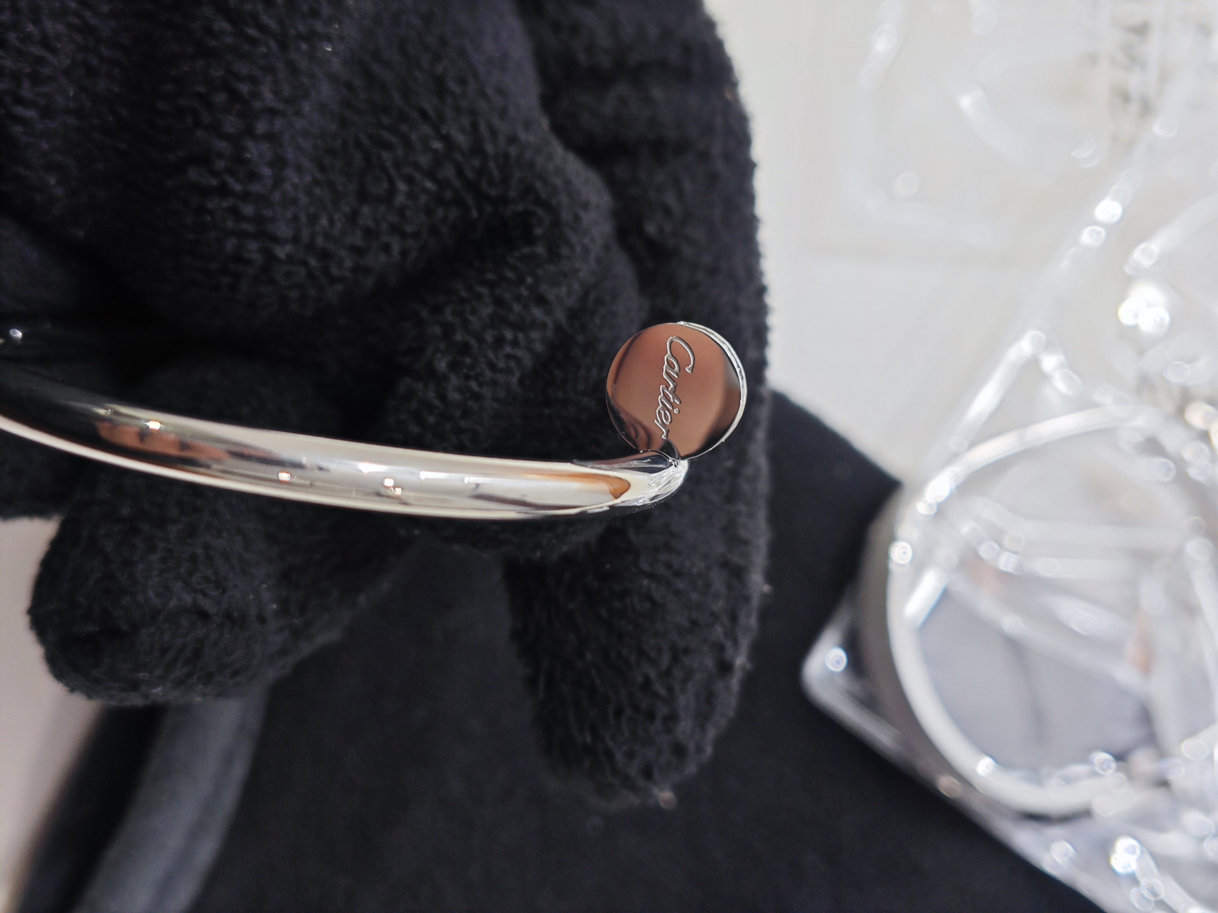 Cartier JUSTE UN CLOU Bracelet, White Gold & Rose Gold & Yellow Gold