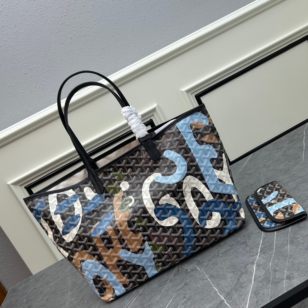Goyard Saint Louis graffiti Tote handbag shoulder bag(Replica)