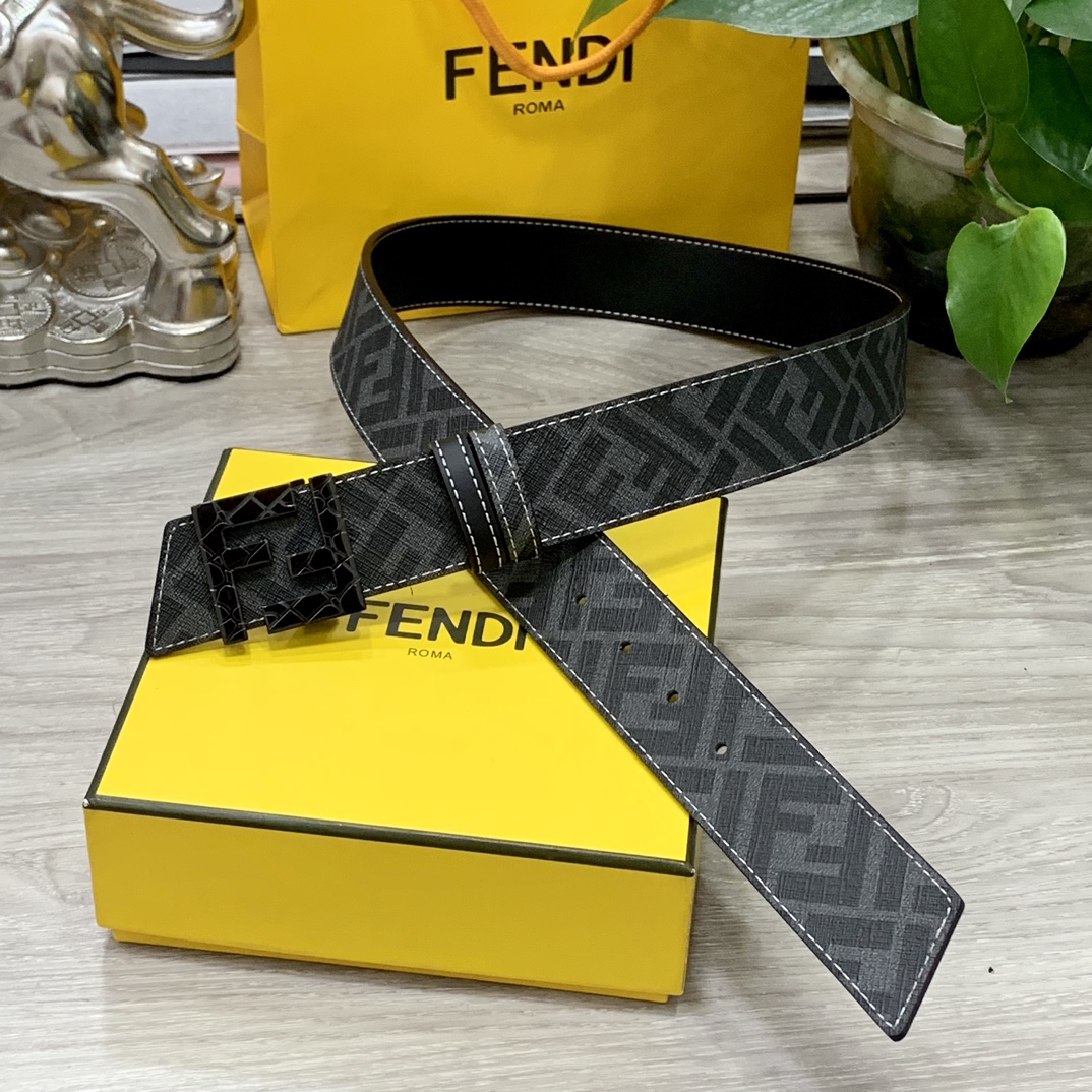 Fendi Leather Belts 1:1 Mirror Version
