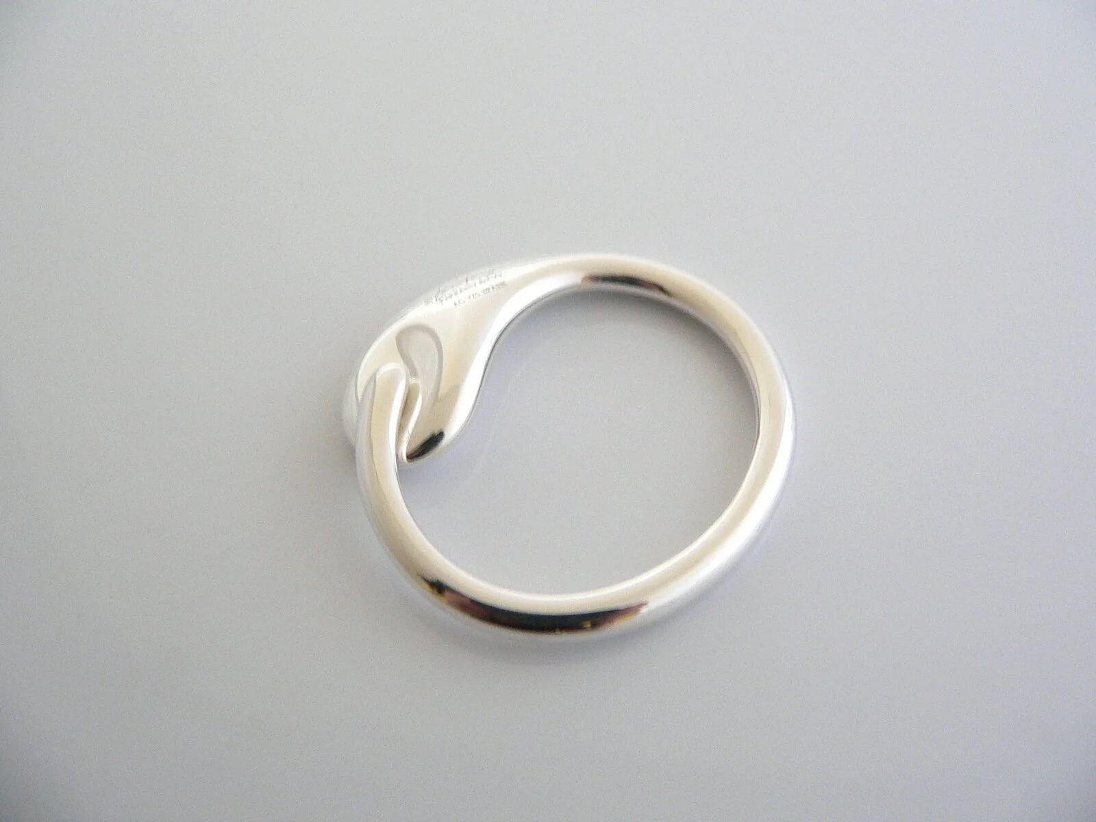 Tiffany & Co Silver Peretti Eternal Circle Key Ring Keychain Keyring Gift Love