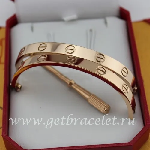 Copy Cartier Love Bracelet For Men and Women Pink Gold B6035616 (New Version - Prevent Screws Fall Out)