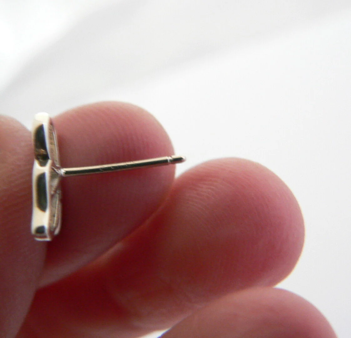 Tiffany & Co Silver Butterfly Earrings Studs Stencil Gift Nature Lover Rare