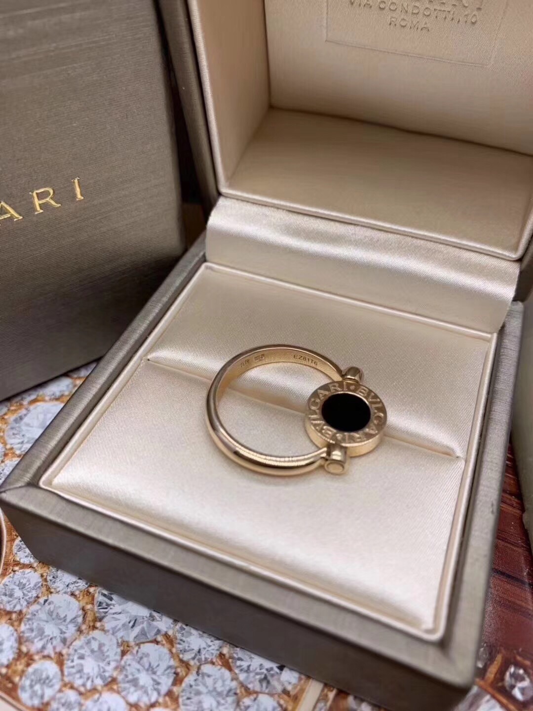 BVLGARI BVLGARI RING, White & Black